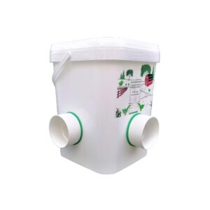 Mangeoire Automatique pour Canards/oies/dindes 20 l/14kg avec 2 Ports d’alimentation