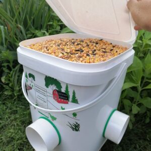 Mangeoire Automatique pour Canards/oies/dindes 20 l/14kg avec 2 Ports d’alimentation